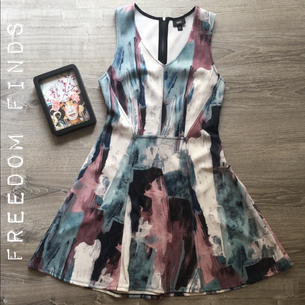 Mossimo Dress With Paint Splattered Print